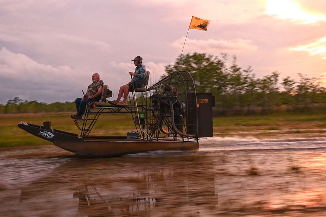 CAptain Ray Rosher On An Airboat In Everglades | AFTCO