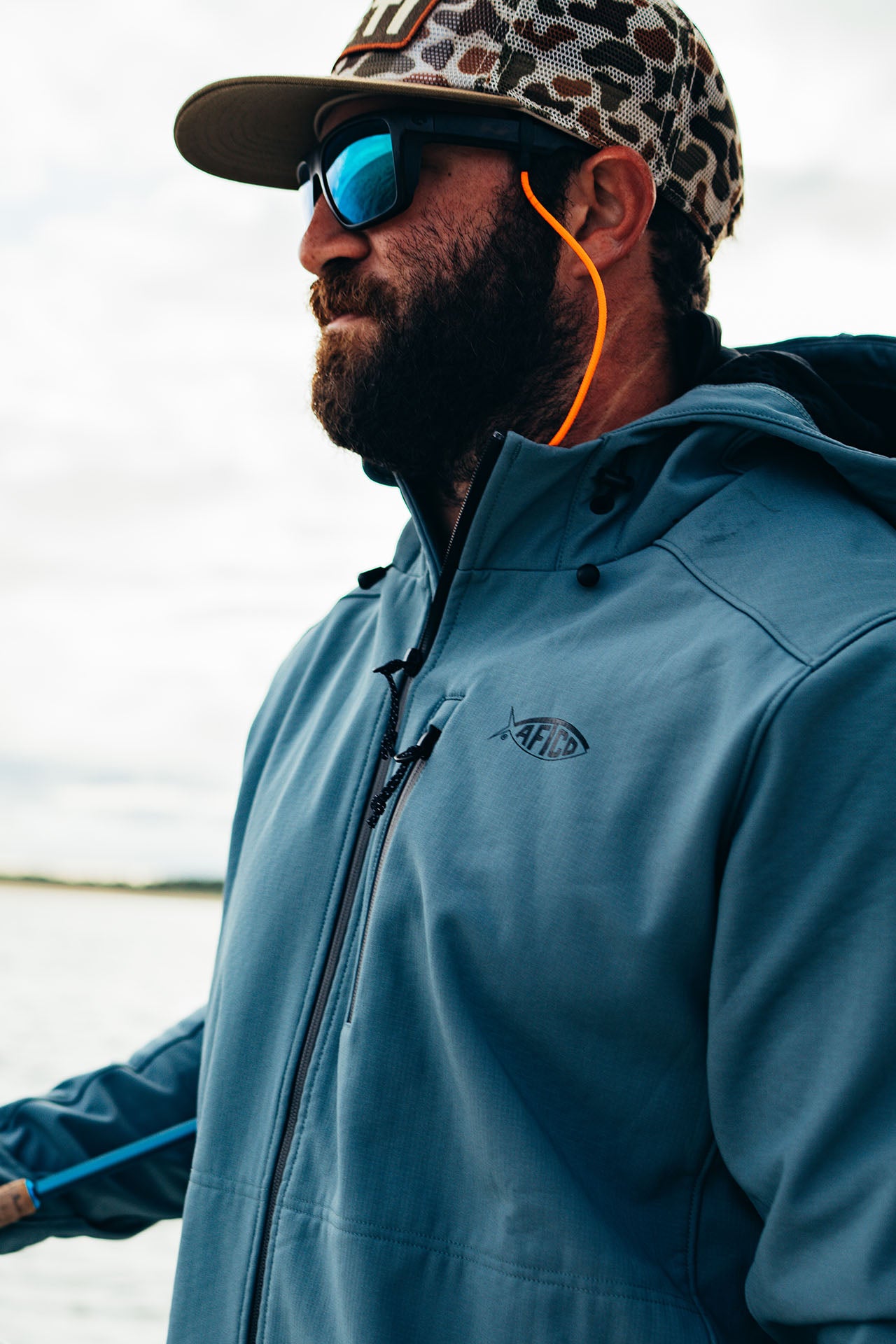 Man in Softshell Jacket