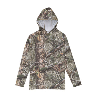 AFTCO Youth Mossy Oak Hooded Performance Shirt Youth X-Large / Bottomland