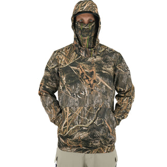 Mossy Oak Charcoal Knockout V2 Men Graphic Hoodie, XL 