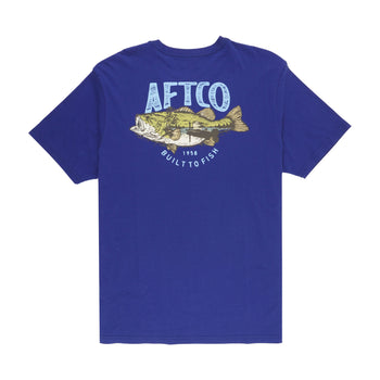 AFTCO Boy's Sailfishing Short Sleeve Tee Neon Peach Heather / SM