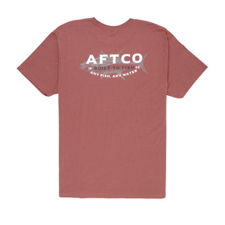 AFTCO Ike Utility SS T-Shirt / Brick Heather / M