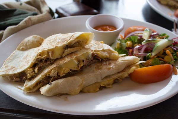 Grilled Chicken and Corn Quesadilla