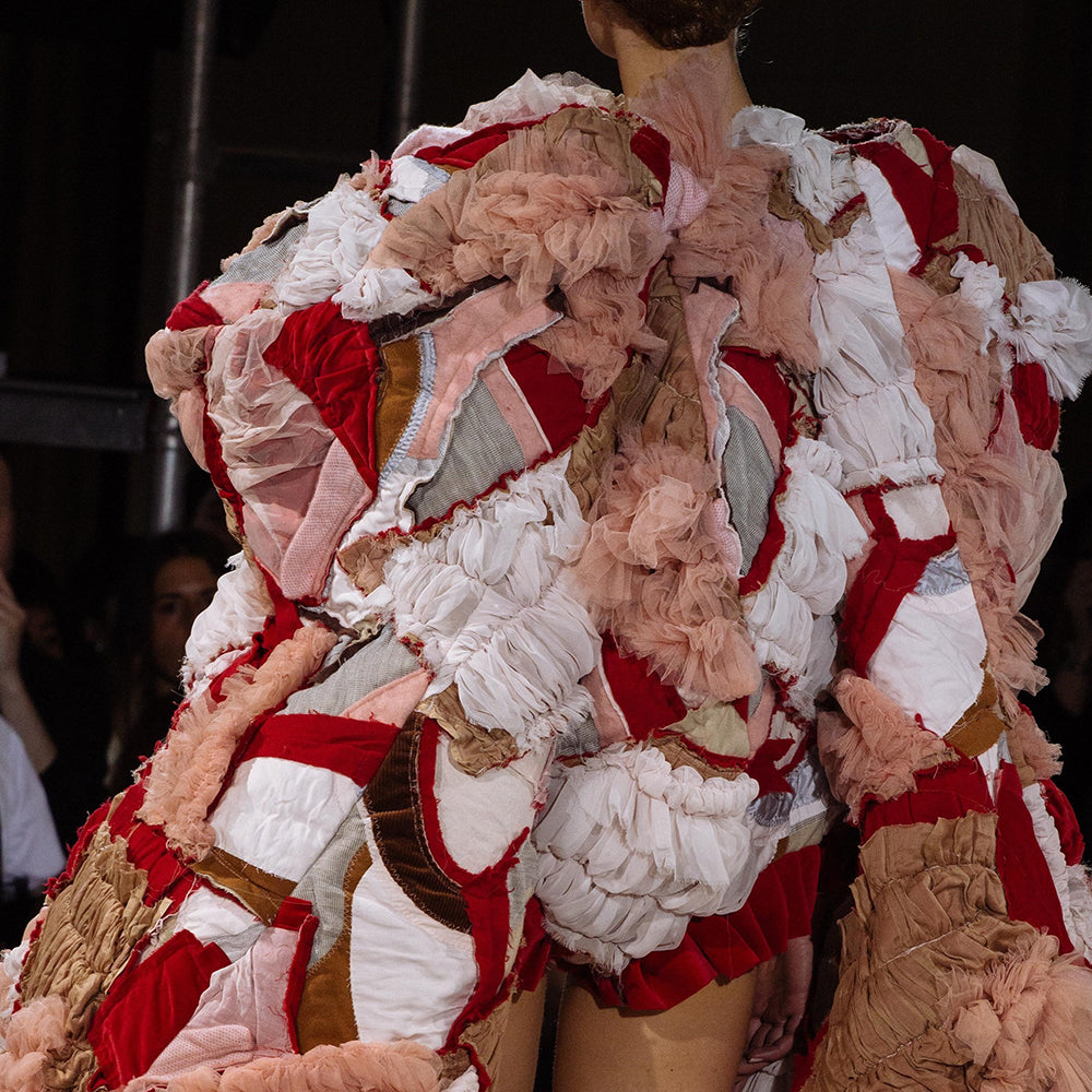 a dramatic runway dress