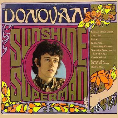 a donovan album cover with an art nouveau inspired 60s design