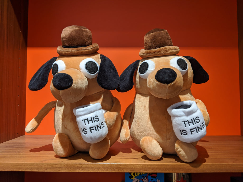 This is fine' dog meme is now a stuffed animal