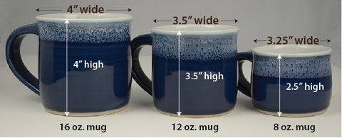 Coffee Mug Size Chart