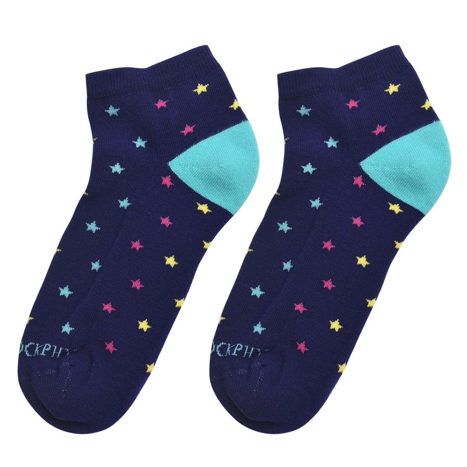 Tie Dyed Socks 4-10 Womens Polka Dot 87 % Cotton No Nonsense Brand