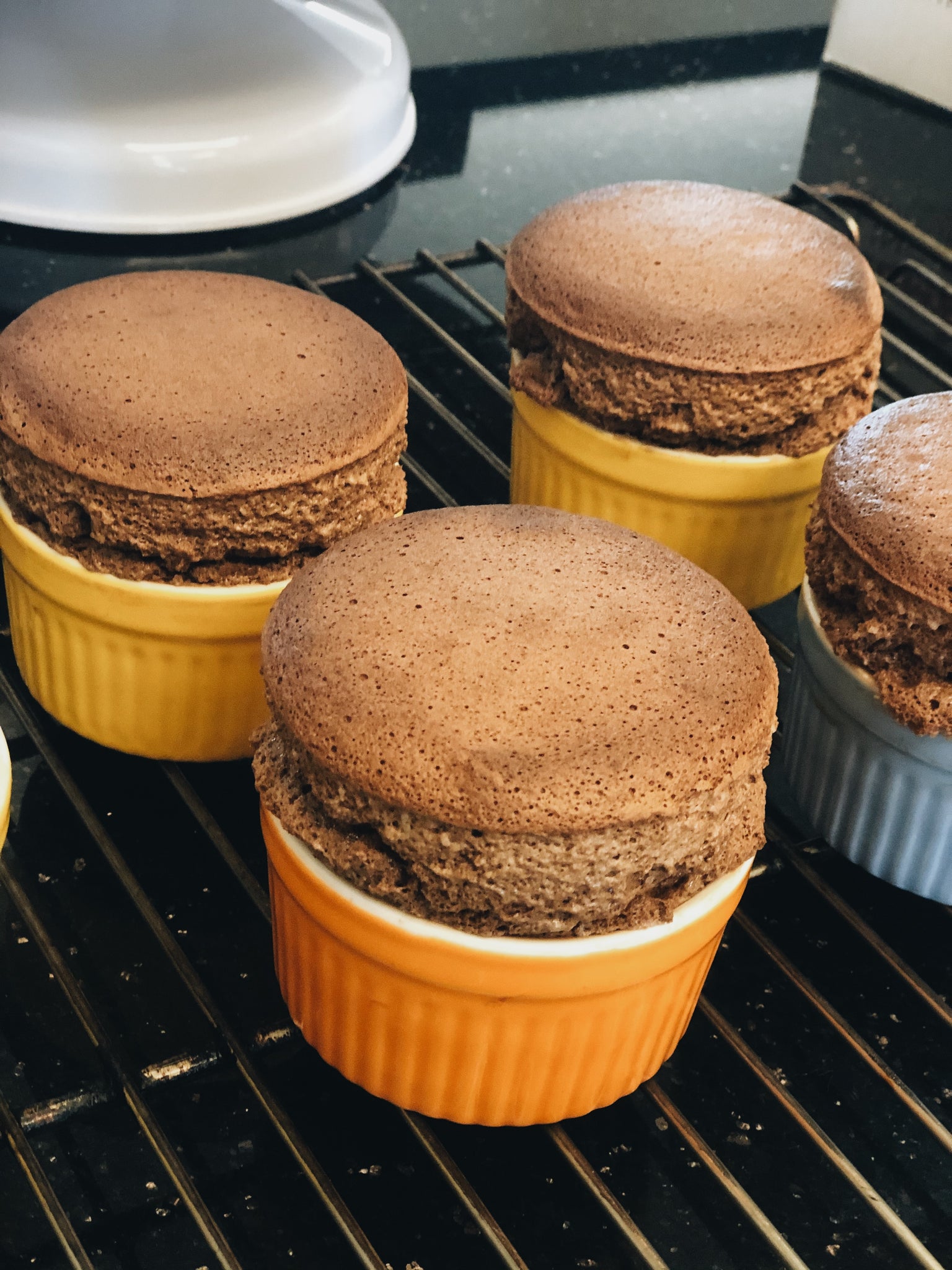 dark chocolate soufflé