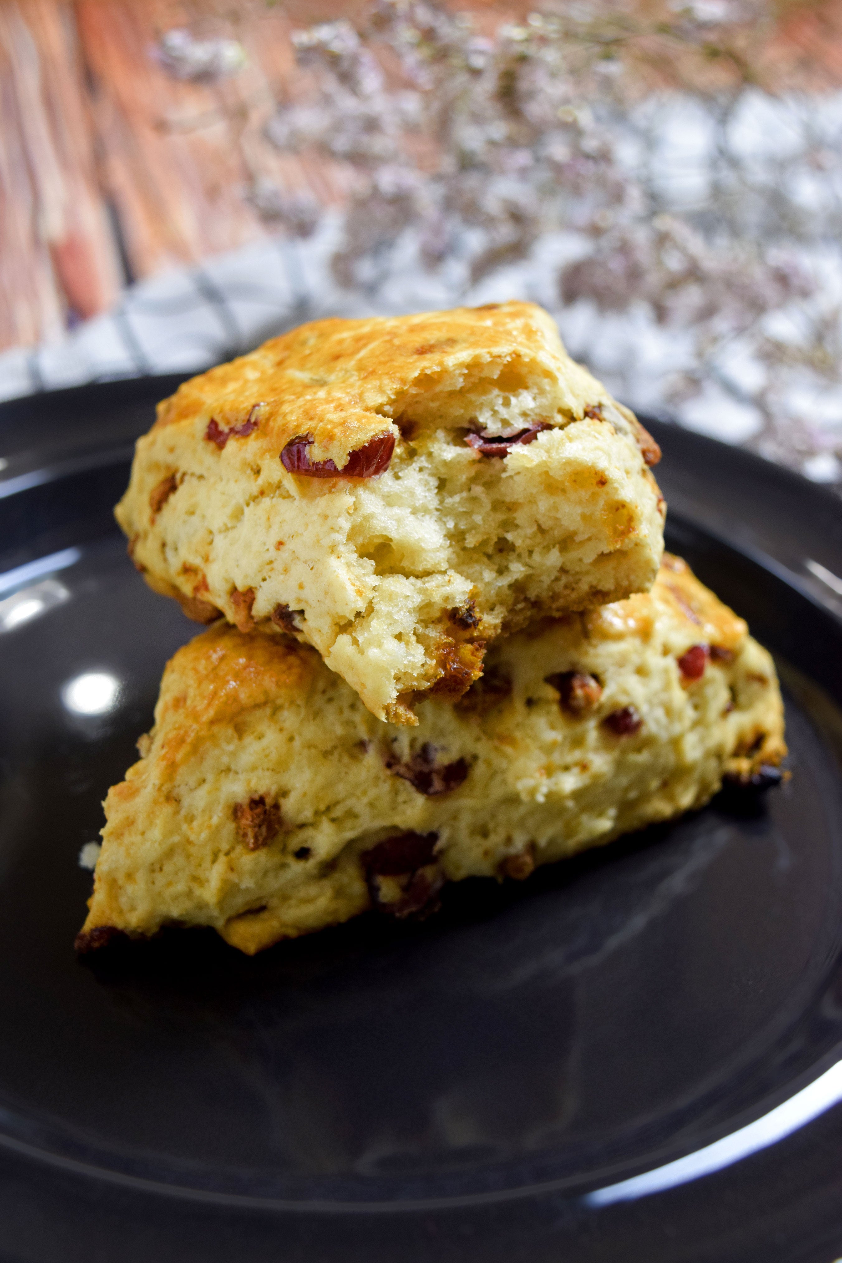 Cranberry White Chocolate Scones