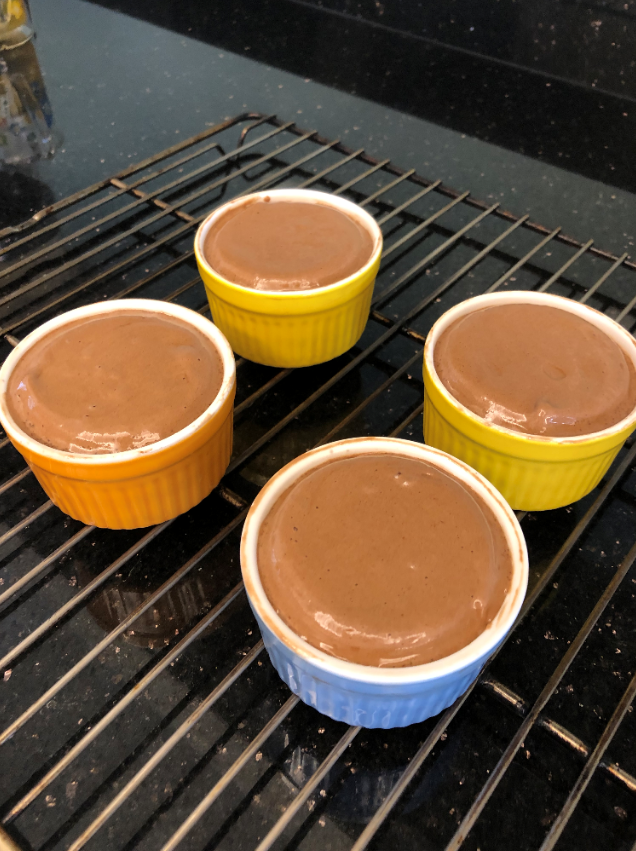 dark chocolate soufflé