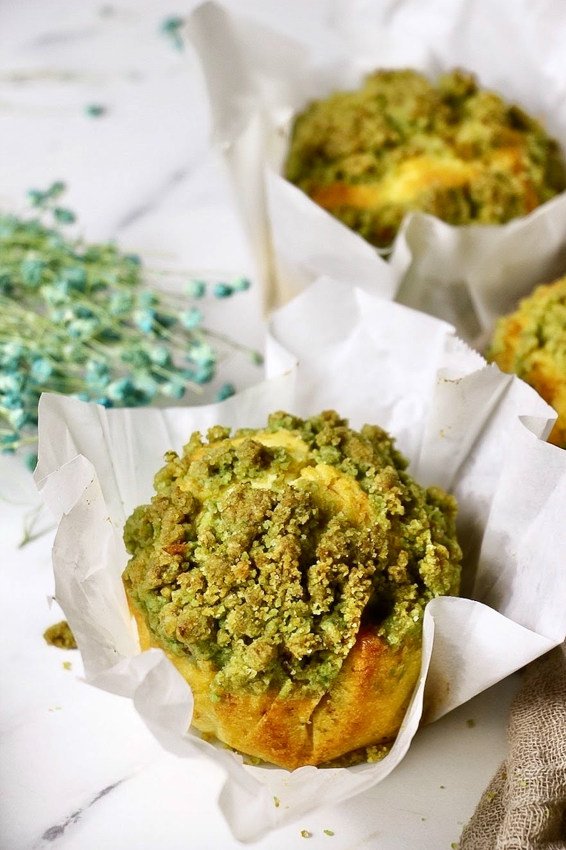 kaya pandan crumble muffins recipe