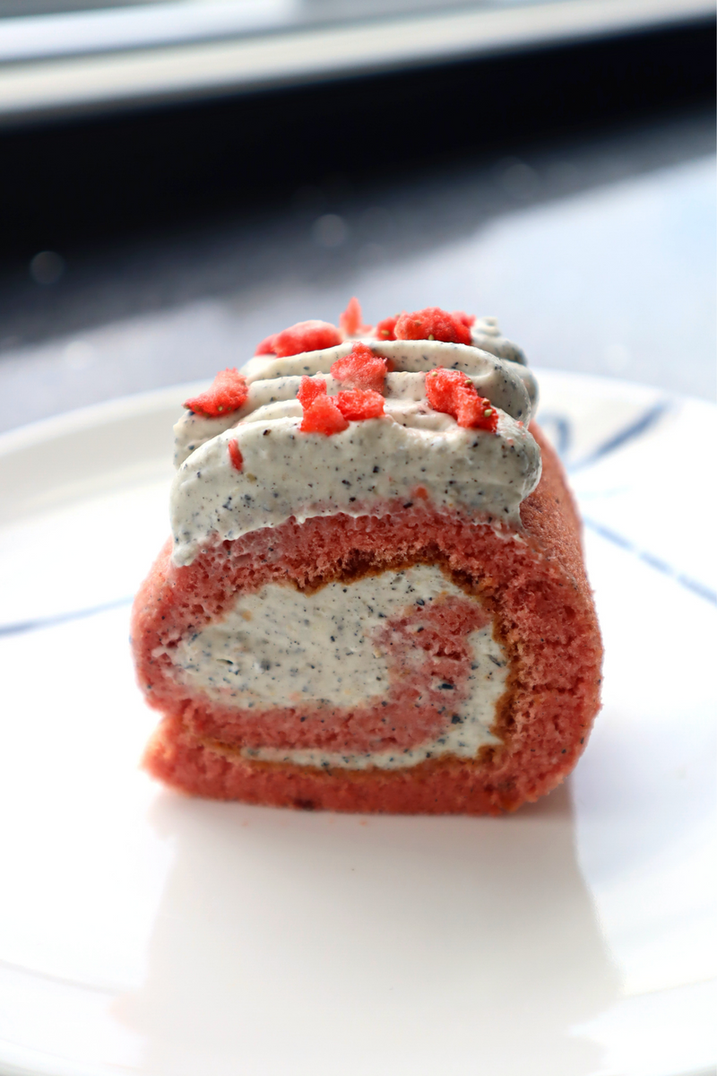 Strawberry Black-Sesame Swiss Roll | Baking Kit | makes 1 x 13" roll ...