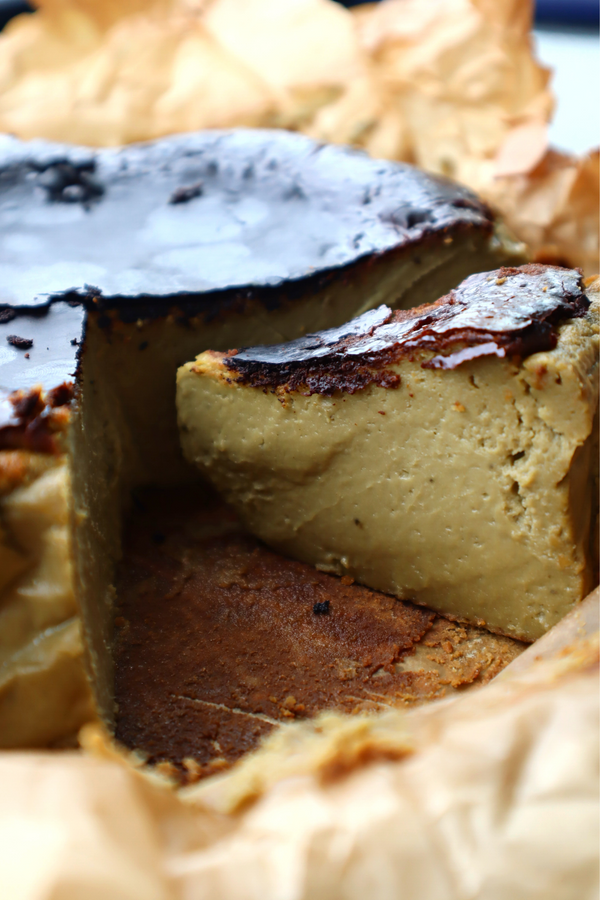 Hojicha (Roasted Green Tea) Basque Burnt Cheesecake | Baking Kit | mak ...