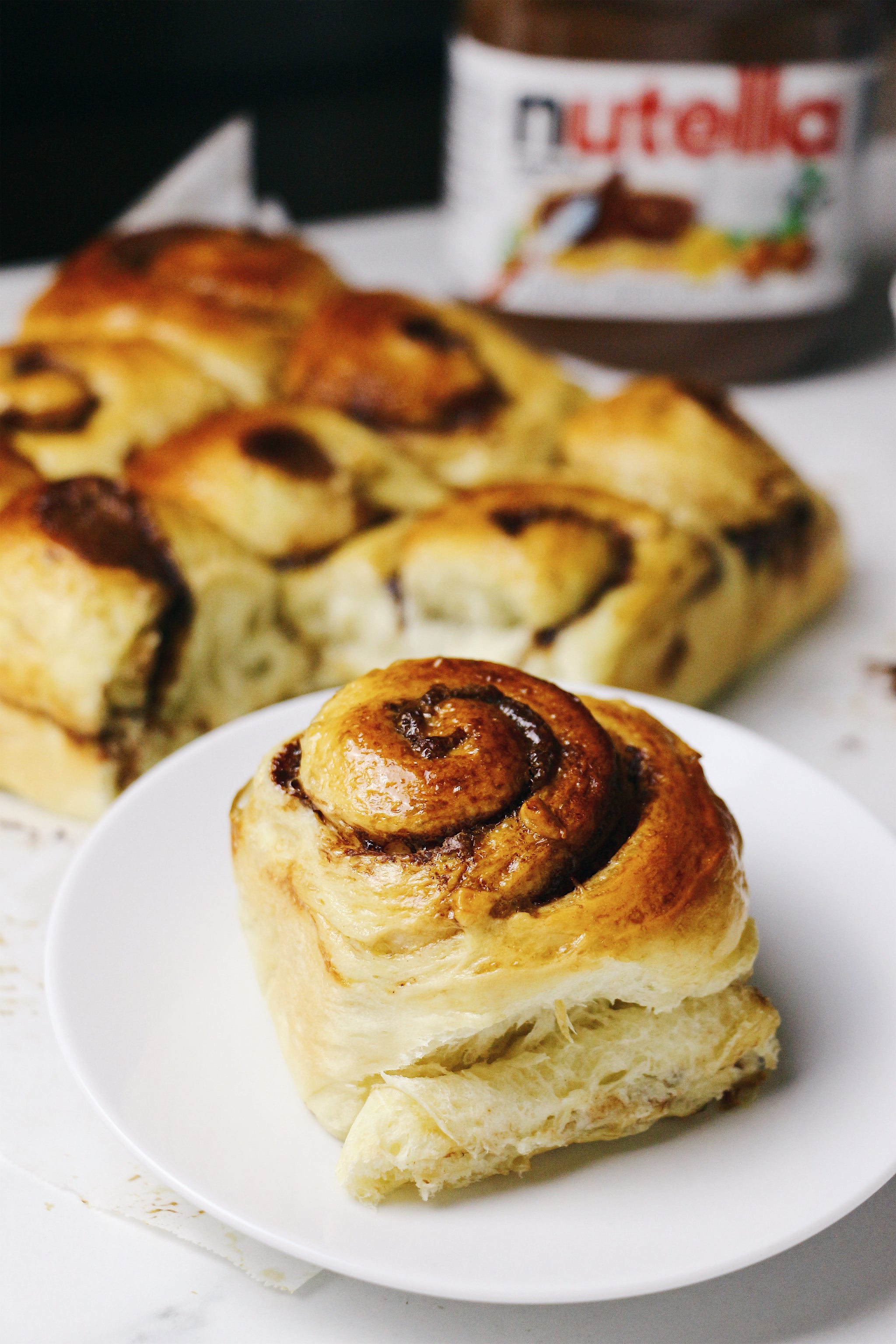 Nutella Scrolls | Chocolate-Hazelnut Rolls (~9 rolls)