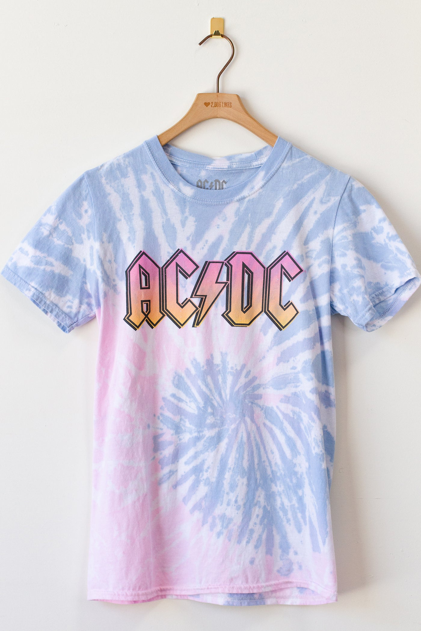 Ac Dc Tie Dye Band Tee Nectar Clothing