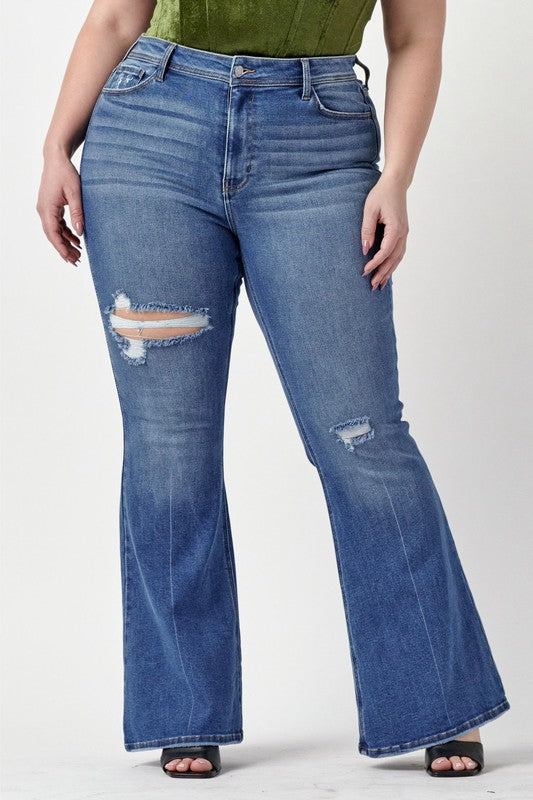 Say Bye High Rise Flare Jeans by Nectar Curve
