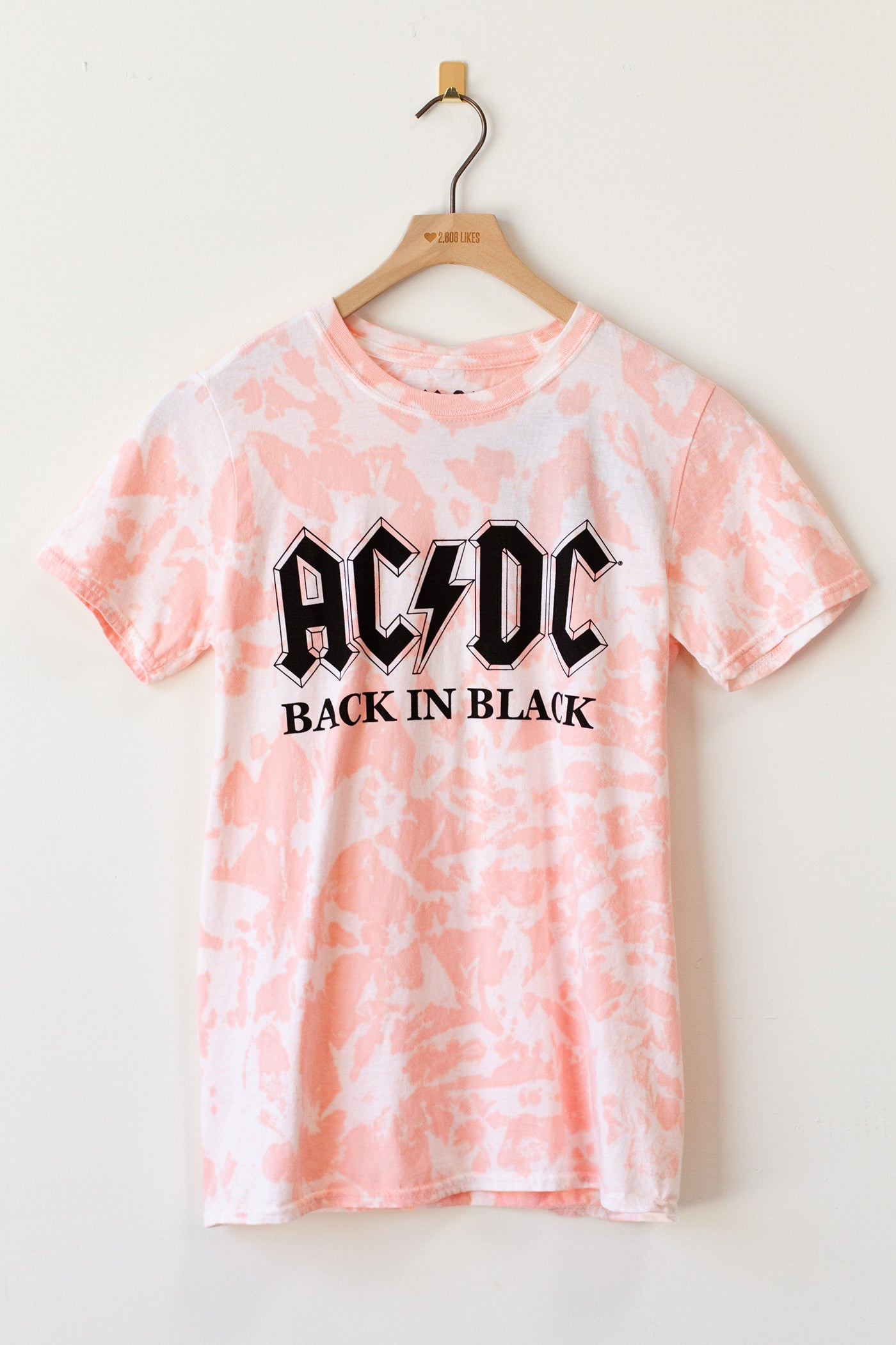 Ac Dc Tie Dye Band Tee Nectar Clothing