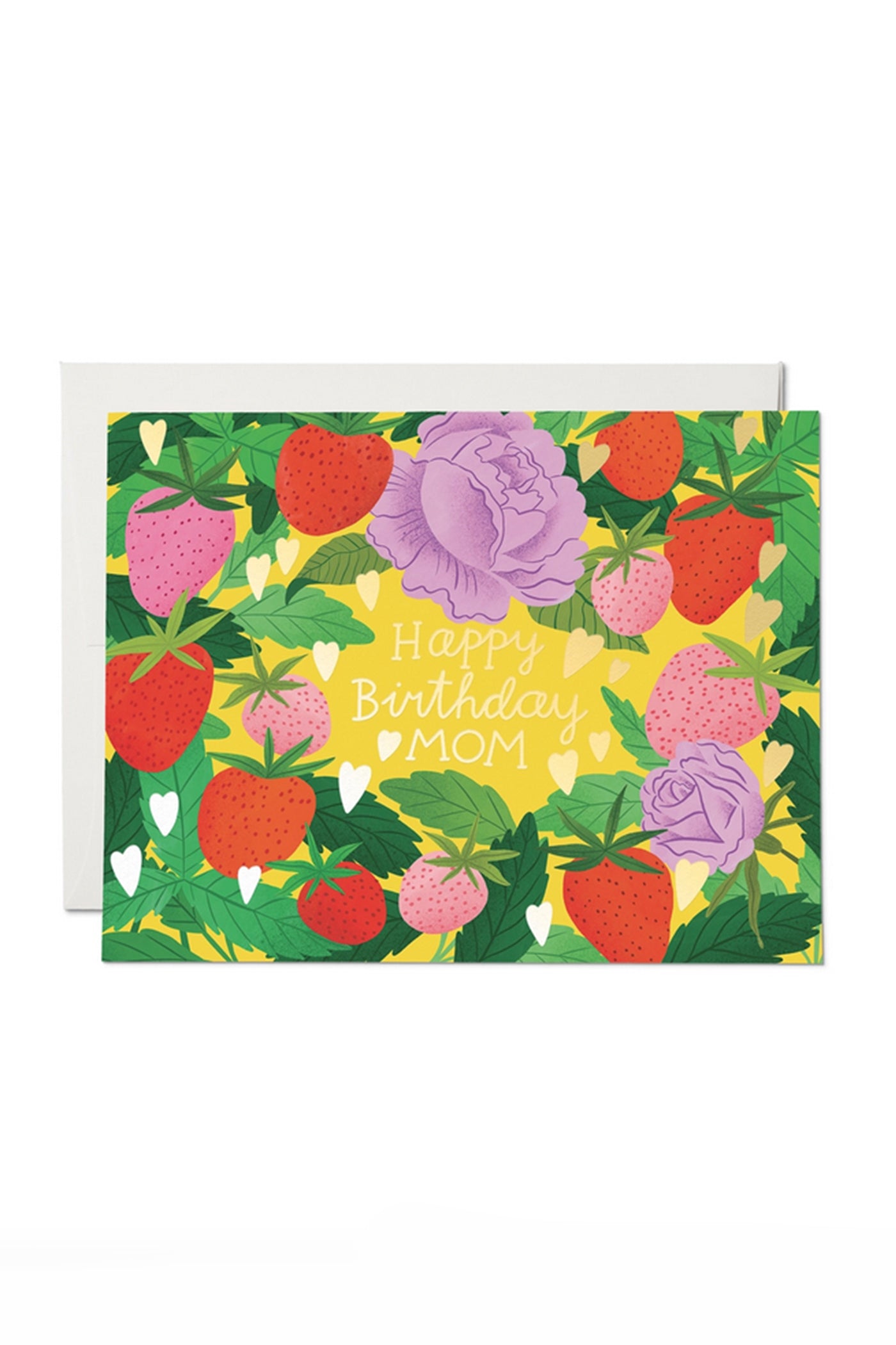 Stawberry Mom Birthday Card by Red Cap Cards