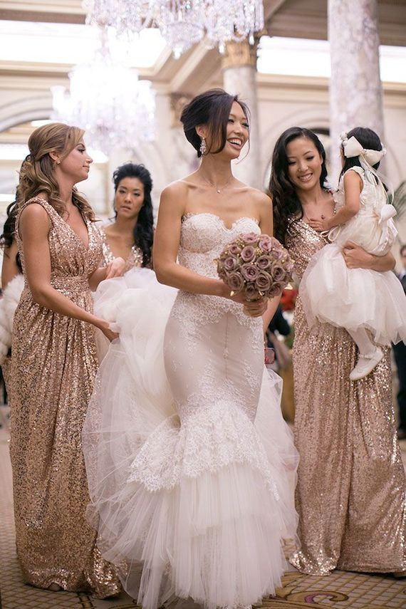 Gold sequin bridesmaid dresses, off shoulder bridesmaid dresses, short bridesmaid dresses, cheap ...