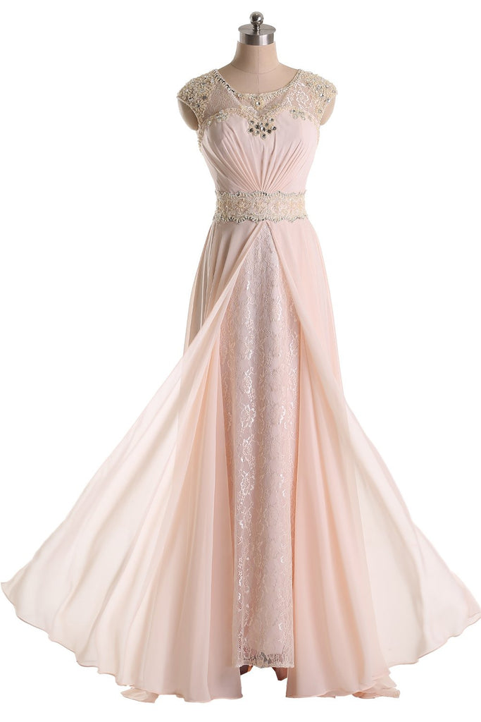 Jewel Chiffon and Lace Bridesmaid Party Dresses Long Prom Dresses ...