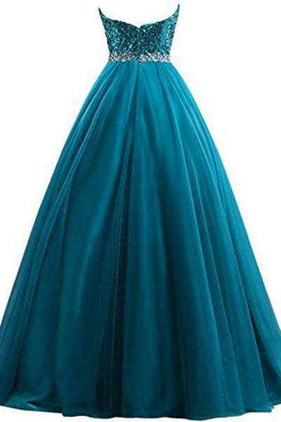 Sweet 16 Tulle Sequin Ball Gown Quinceanera Prom Dress – PromDress.me.uk