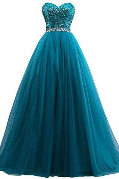 Sweet 16 Tulle Sequin Ball Gown Quinceanera Prom Dress – PromDress.me.uk