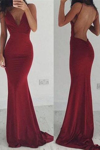 red backless dress uk