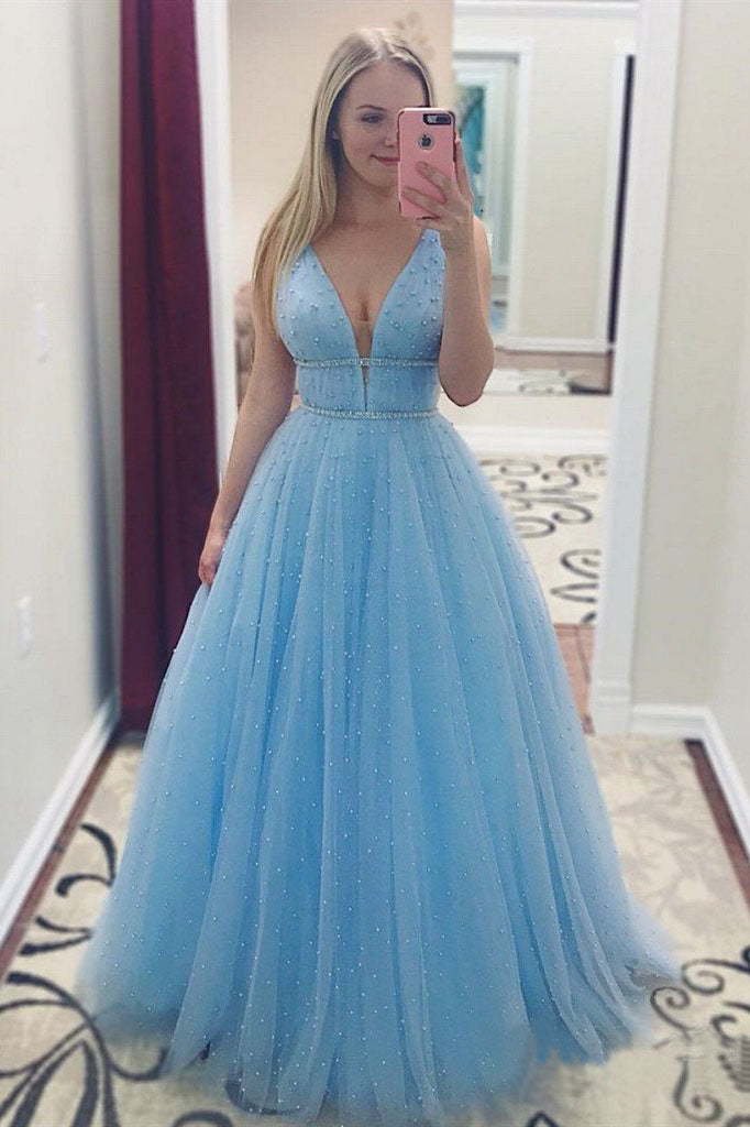 light blue prom dresses