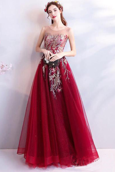 cheap burgundy prom dresses
