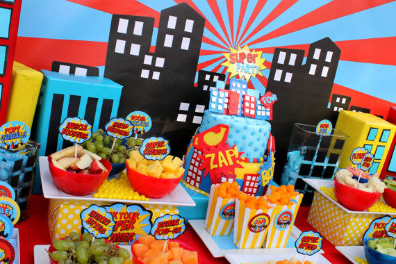 SUPERHERO Party - Superhero PHOTO Props- Super Hero – Krown Kreations