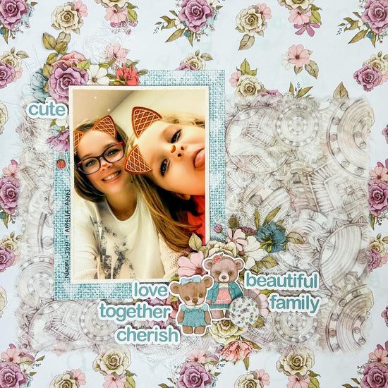 Tongues Out Proudly and Cheeky Smiles All Round ... the perfect Scrapbook Layout for All-Siblings Photographs with the amazing Alicia Redshaw