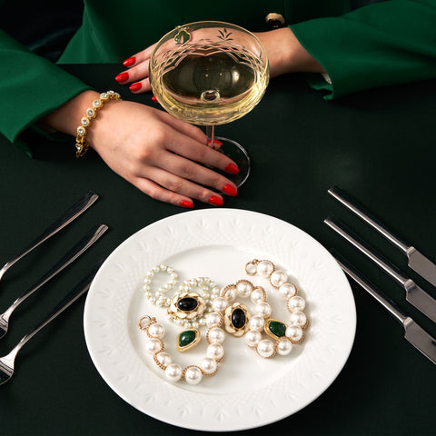 Golden hand plate