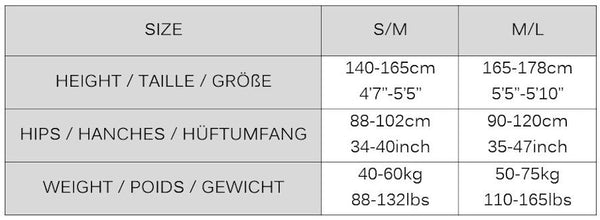 Thigh Size Chart