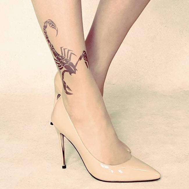 Swallow Feather Tattoo Sheer Tights at Ireland's Online Shop
