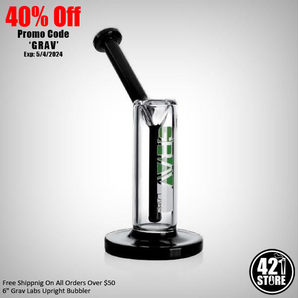 Unlock a smoother smoking experience with our exclusive 40% off on Grav's Upright Bubblers, only at 421Store! Designed by Stephan Peirce, these bubblers are a must-have for enthusiasts seeking quality and reliability. At a handy 6 inches with 32mm durable tubing, they're perfect for any session, providing smooth hits with no splashes, thanks to the fission downstem and splash-guard mouthpiece. Whether for discreet personal use or as a gift, they're ideal. Hurry, this offer is valid for only 7 days! Explore our full range of products with added savings using the world of bongs coupon code or the all in one smoke shop discount code. Visit us now at 421Store and elevate your smoking experience!