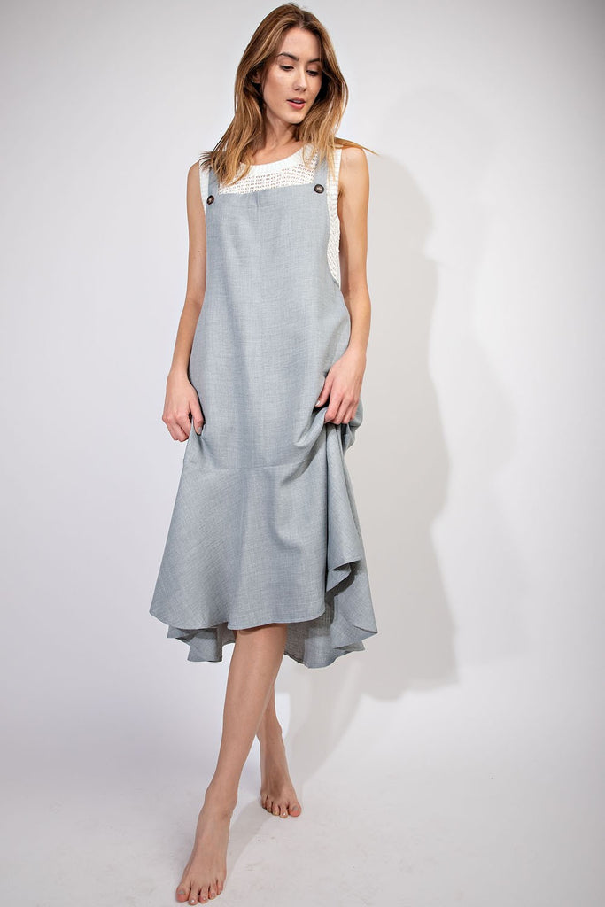 linen jumper dress