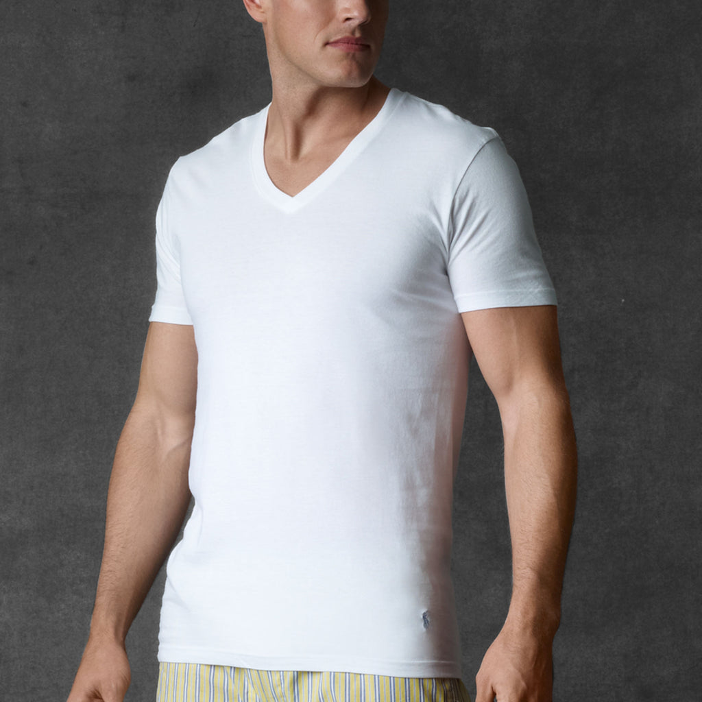 polo white tees v neck