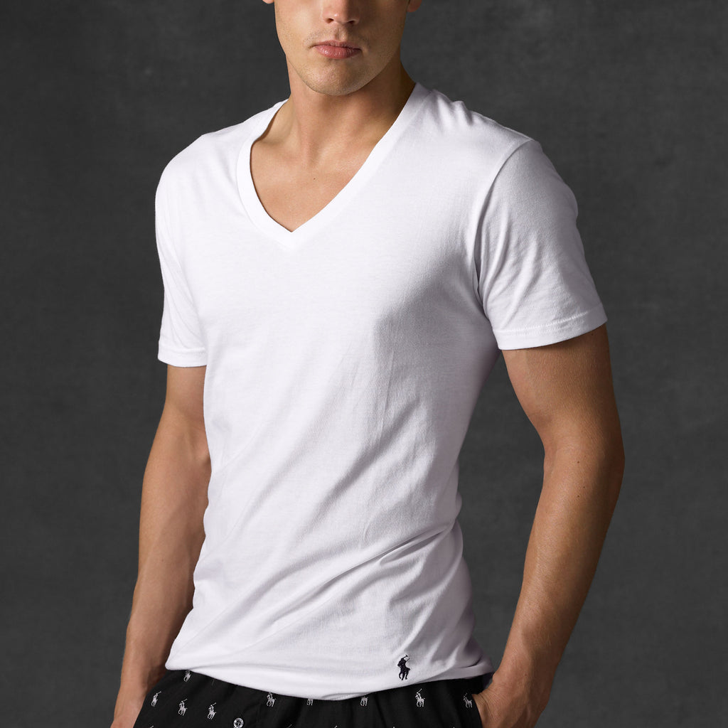 best white v neck mens