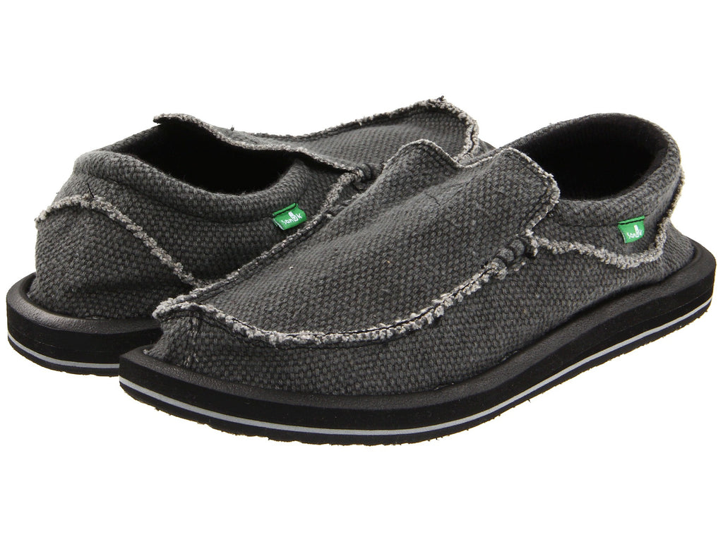 mens black sanuk shoes