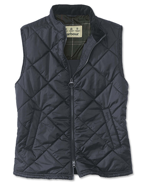 barbour navy gilet