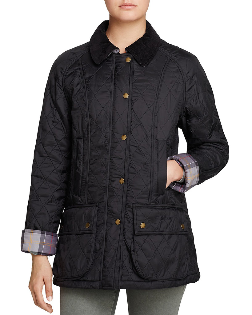 barbour jacket black womens