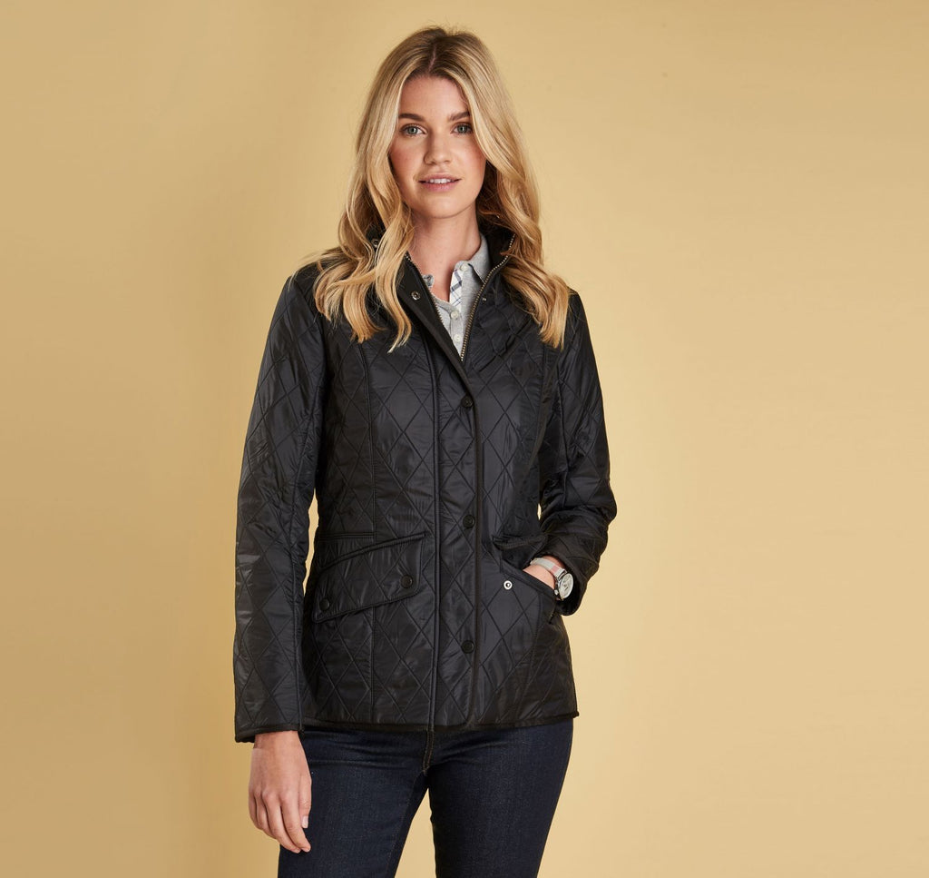 barbour black jacket womens