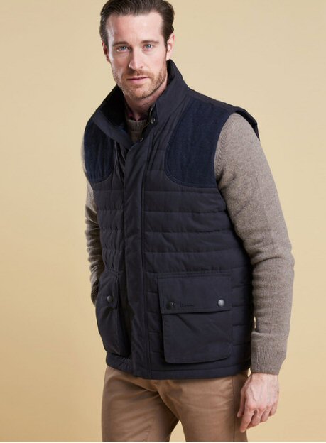 barbour bradford gilet navy