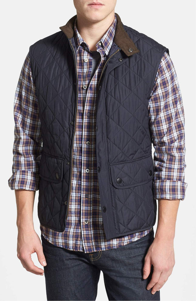 barbour finn gilet navy