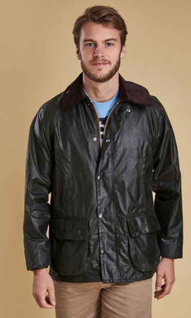 barbour sage wax jacket