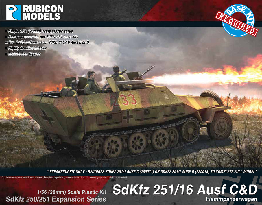 Sdkfz 251 16 Ausf C D Expansion Set Rubicon Models Usa