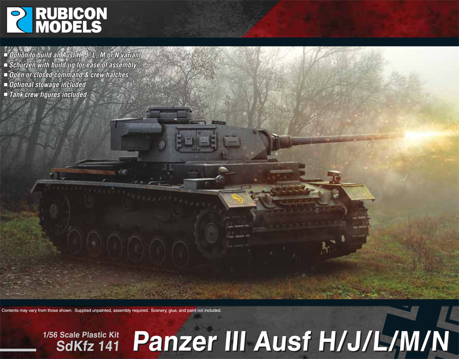 Panzer Iii Ausf H J L M N Rubicon Models Usa