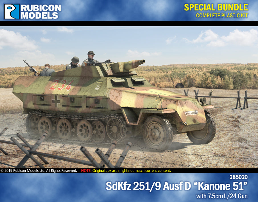 Sdkfz 251 9 Ausf D Kanone 51 With 7 5cm L 24 Gun Bundle Special