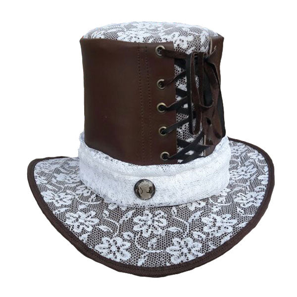 Leather and Lace Top Hat – Vance Leather